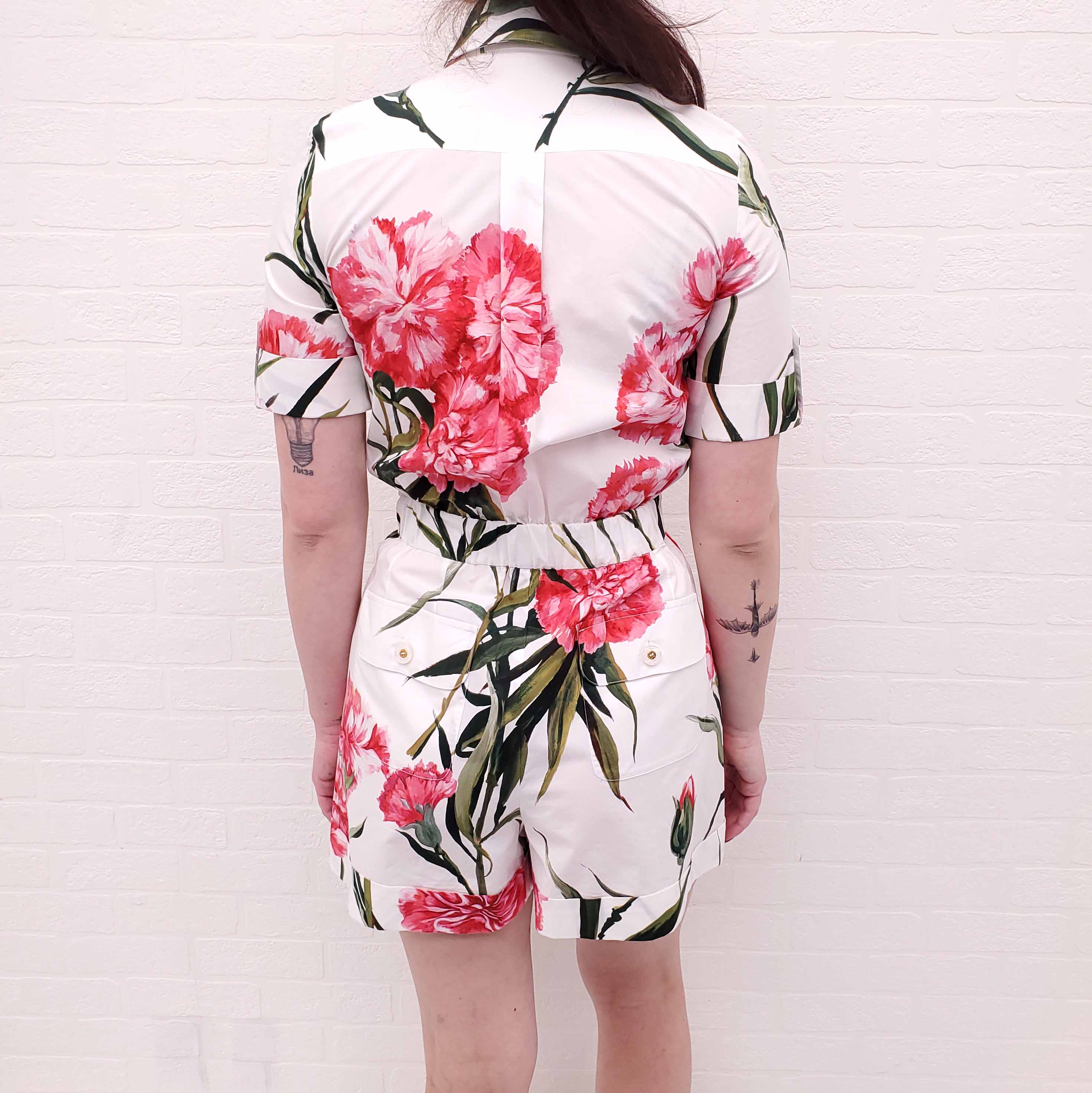 DOLCE & GABBANA FLORAL ROMPER - SIZE 36