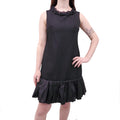 DOLCE & GABBANA KNIT DRESS WITH RUFFLE DETAIL - SIZE 46