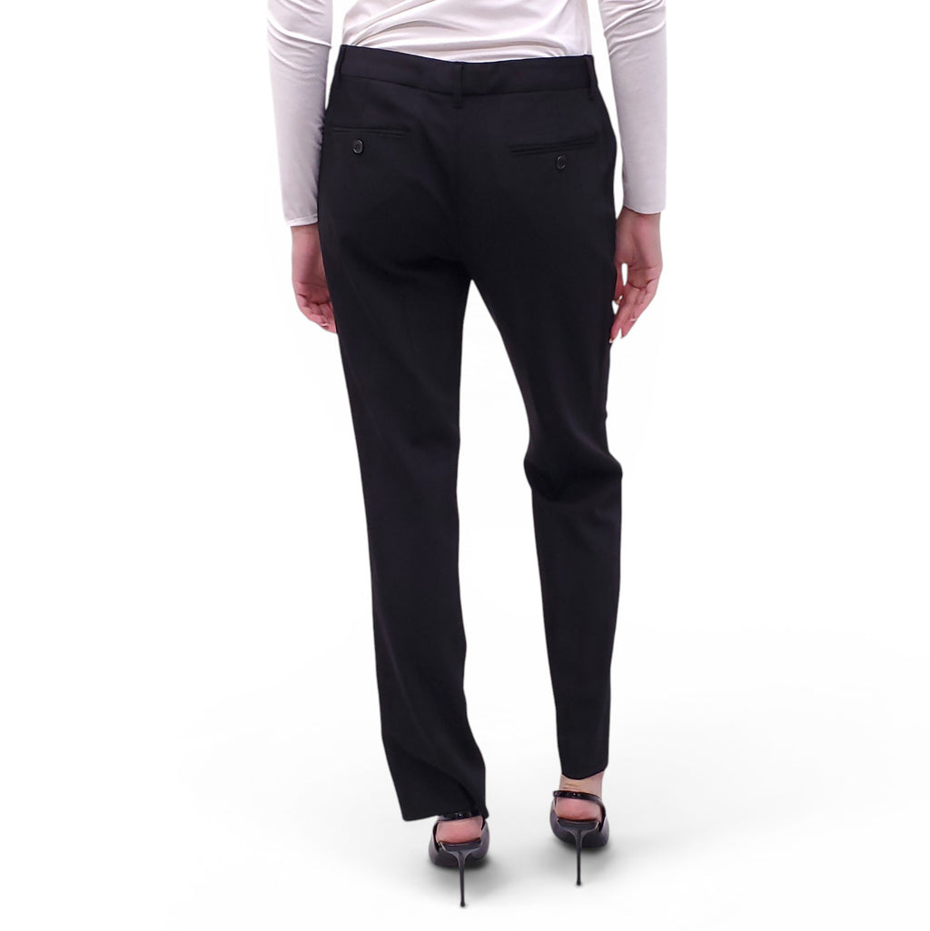 DOLCE & GABBANA LEOPARD-LINED BLACK SUIT - SIZE 46/44