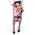 DOLCE & GABBANA MULTICOLOURED FLORAL SKIRT - SIZE 44