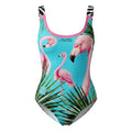 DOLCE & GABBANA X DJ KHALED FLAMINGO ONE-PIECE SWIMSUIT - SIZE 3/M