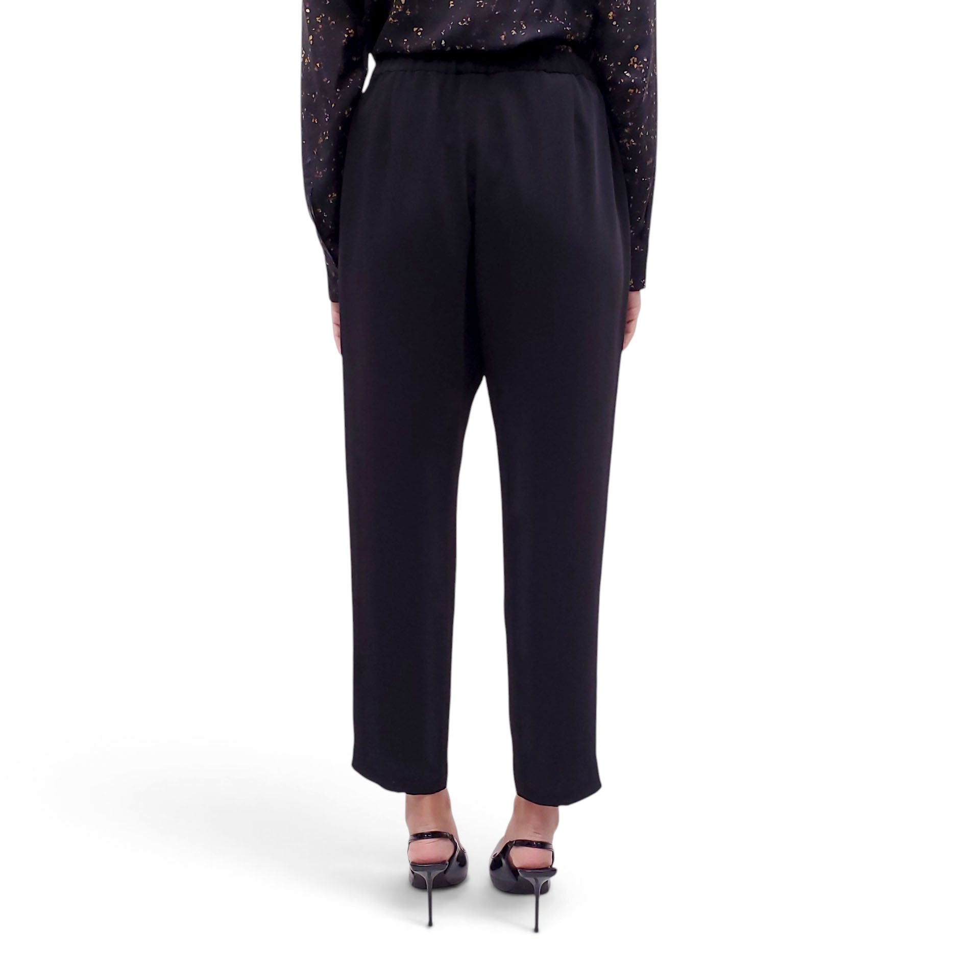 DRIES VAN NOTEN BLACK TROUSERS - SIZE 42