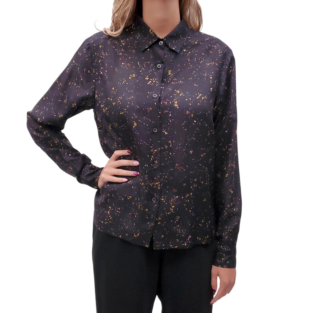DRIES VAN NOTEN PATTERNED BLOUSE - SIZE 40