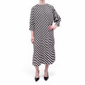 DRIES VAN NOTEN PLEATED BLACK AND WHITE DRESS - SIZE M