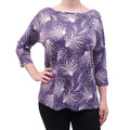 DRIES VAN NOTEN PURPLE PATTERNED BLOUSE - SIZE M