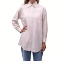 DRIES VAN NOTEN STRIPED OVERSIZED BLOUSE - SIZE XS (FITS M)