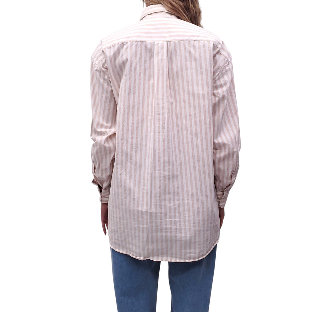 DRIES VAN NOTEN STRIPED OVERSIZED BLOUSE - SIZE XS (FITS M)