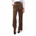 DRIES VAN NOTEN VELVET LEOPARD TROUSERS - SIZE 38