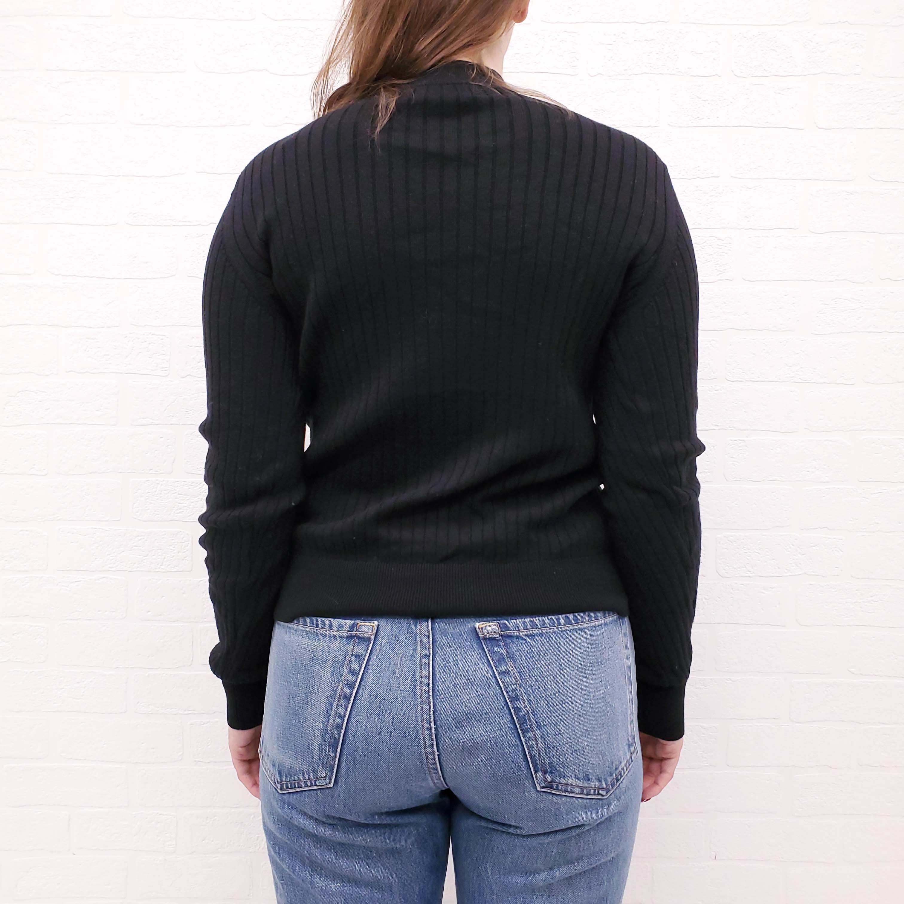 ERDEM CABLE KNIT SWEATER WITH TIE DETAIL - SIZE S