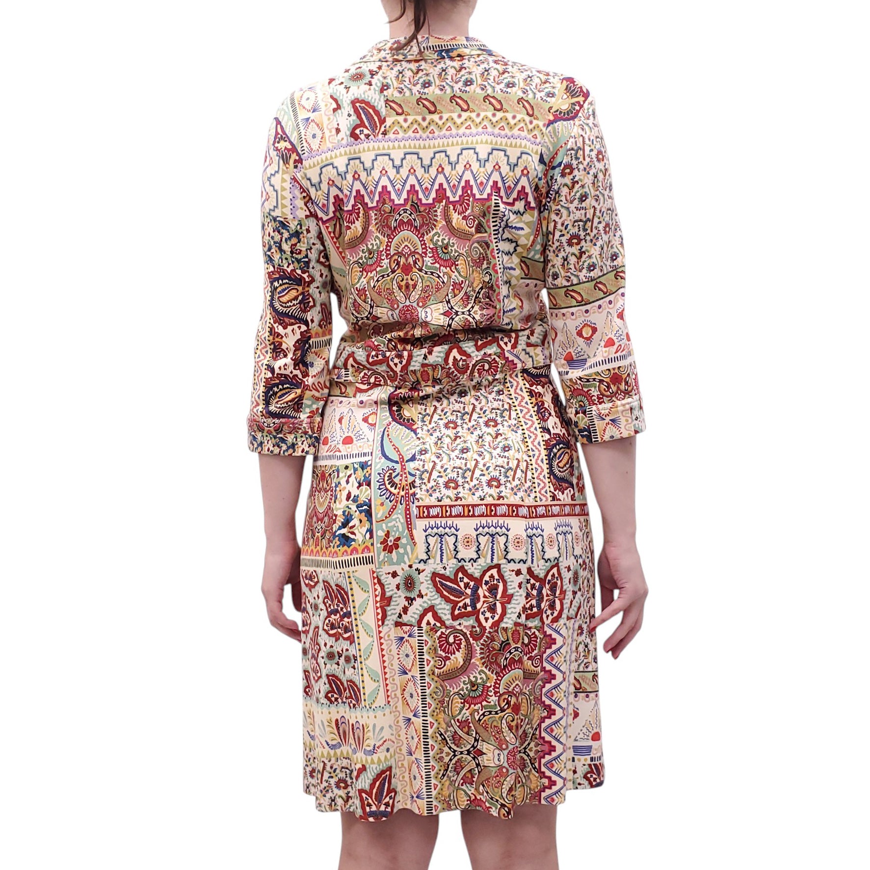 ETRO FLORAL PATTERNED VISCOSE DRESS - SIZE 48