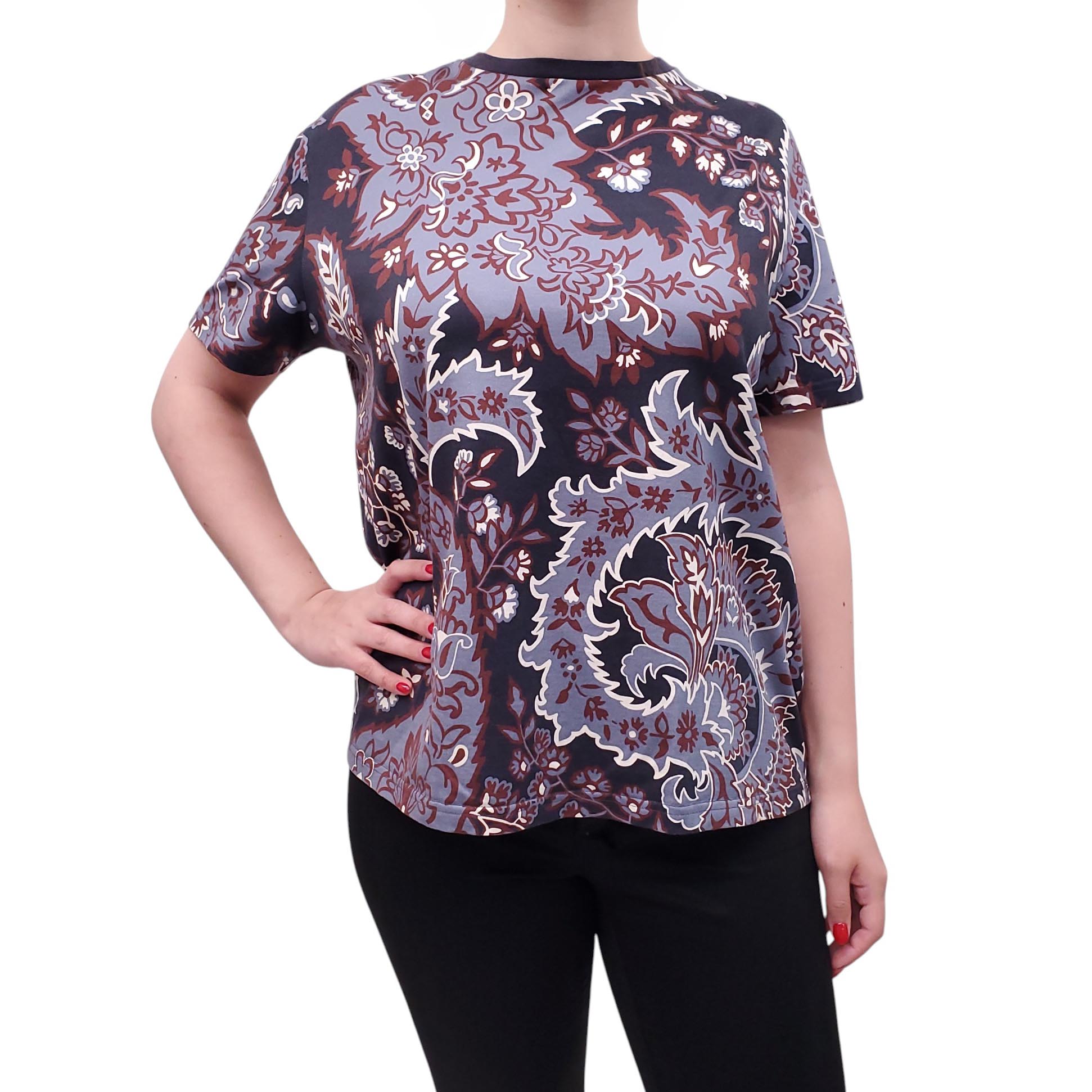ETRO PATTERNED COTTON TSHIRT - SIZE M