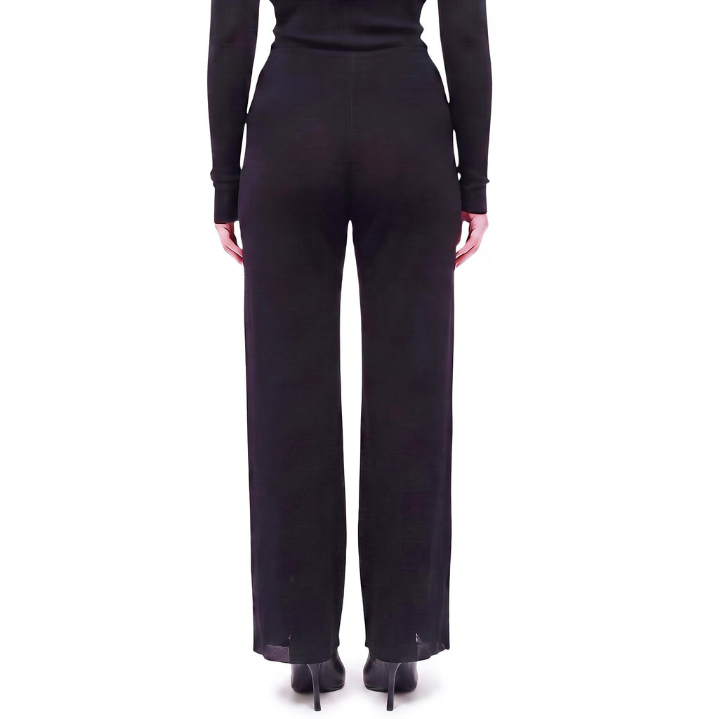 JEAN PAUL GAULTIER BLACK MESH PANTS - SIZE S