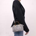 FENDI 2022 SHEEPSKIN LOGO EMBROIDERED 'BY THE WAY' MINI BOSTON BAG