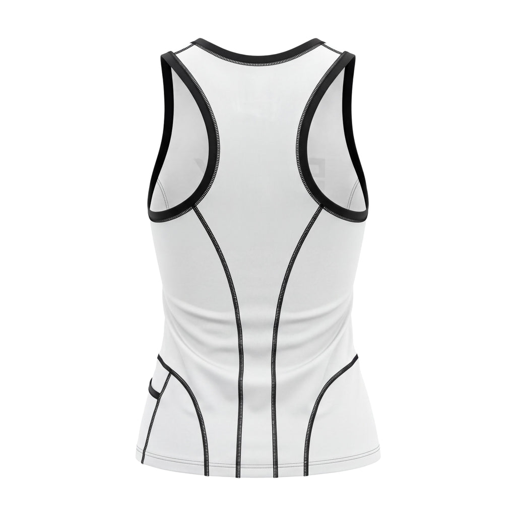FENDI BLACK AND WHITE LOGO WORKOUT TOP - SIZE 46