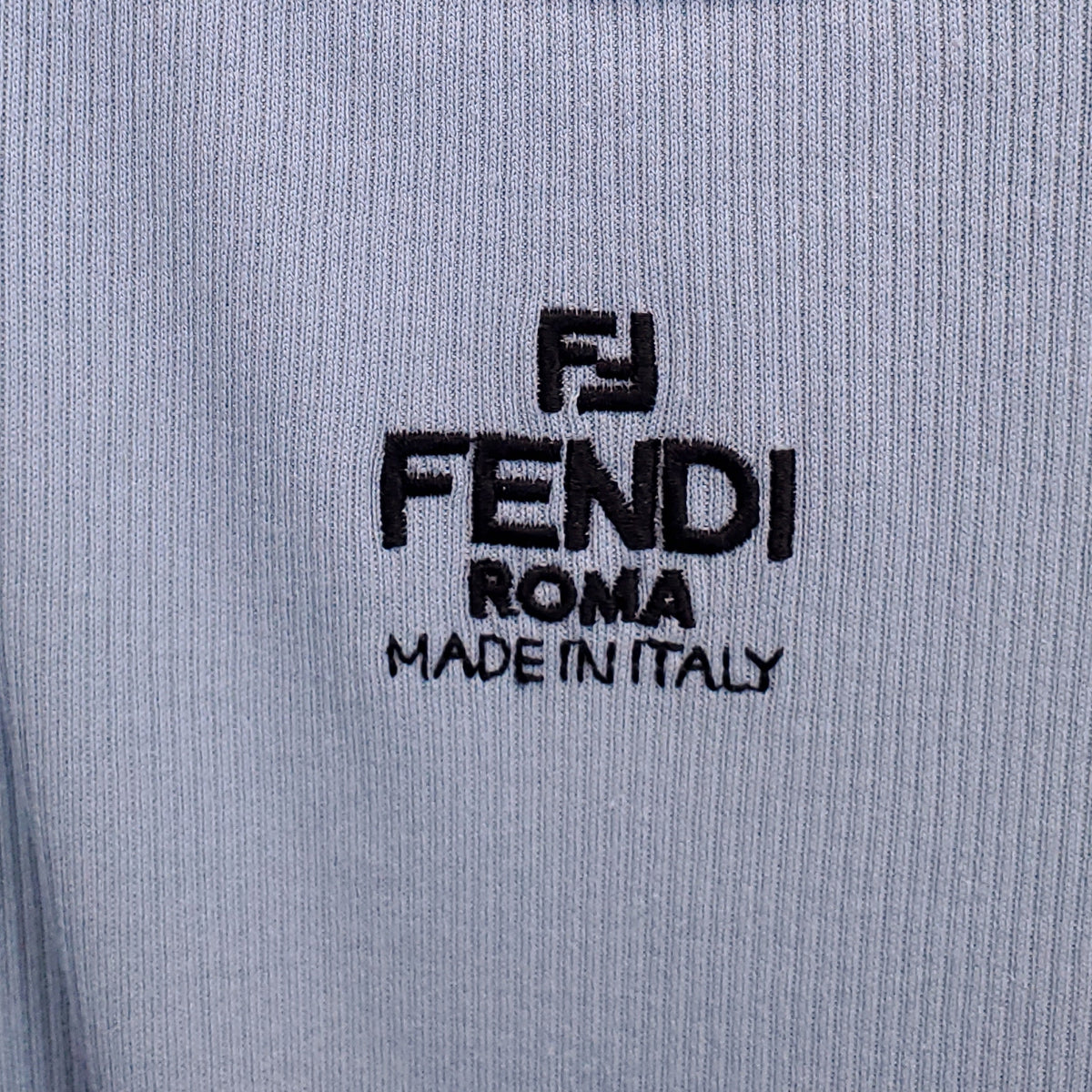 FENDI BLUE LOGO TANK TOP - SIZE XS