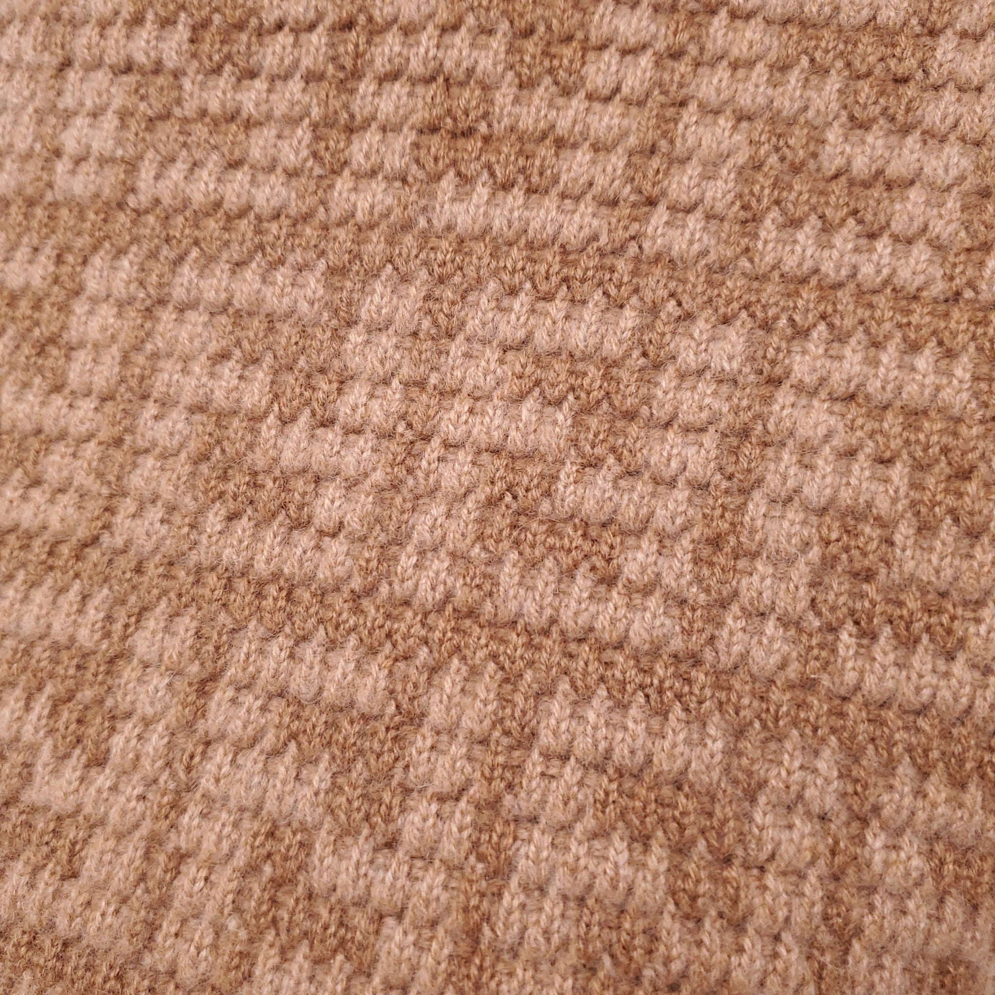 FENDI CAMEL FF LOGO CASHMERE SWEATER - SIZE 38