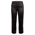 FENDI DARK BROWN SATIN TROUSERS - SIZE 44