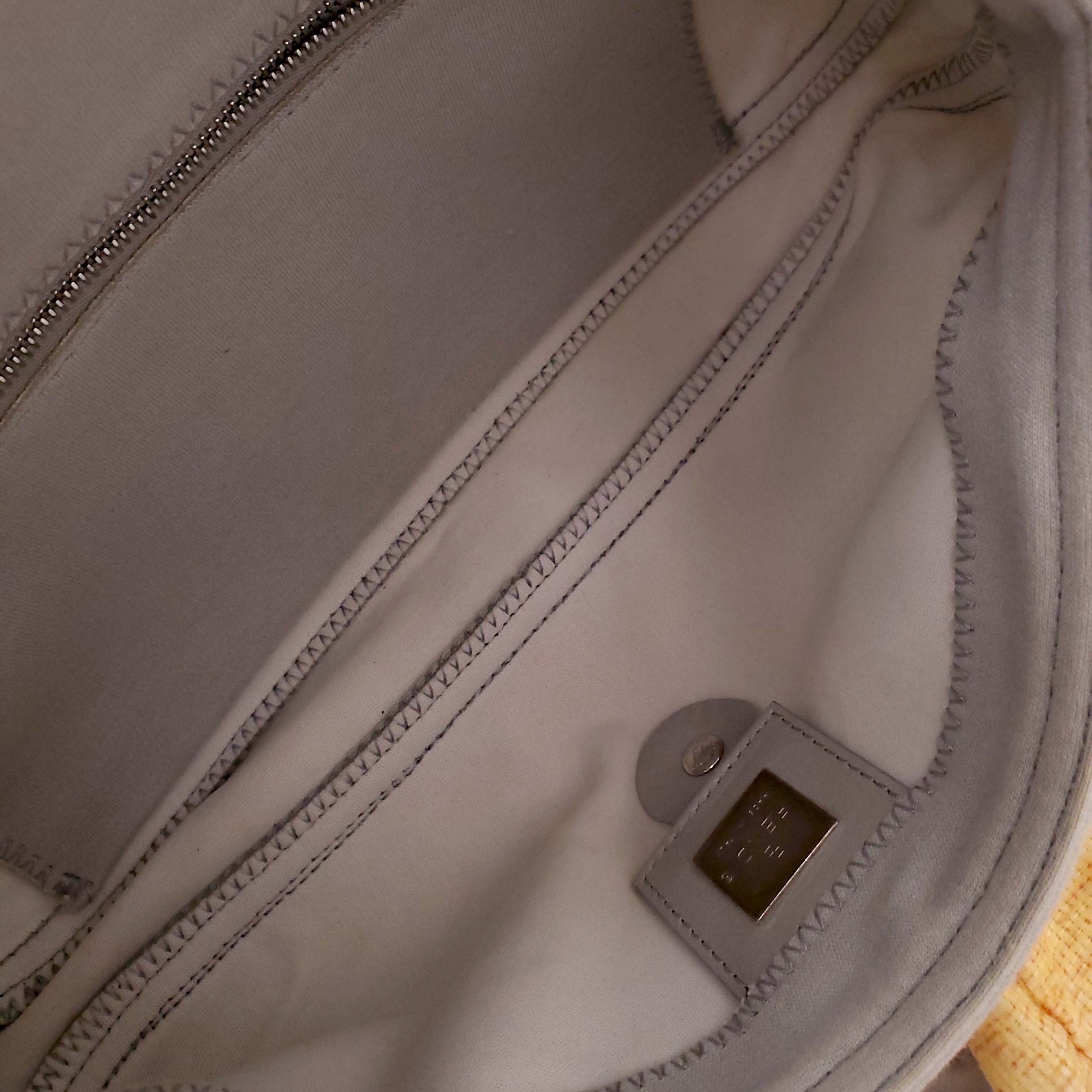 FENDI GREY CLOTH 'BAGUETTE' SHOULDER BAG