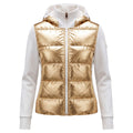 FENDI GOLD AND WHITE HOODIE JACKET - SIZE 40