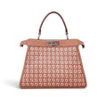 FENDI INTERLACED LEATHER PEEKABOO ISEEU TOP HANDLE BAG