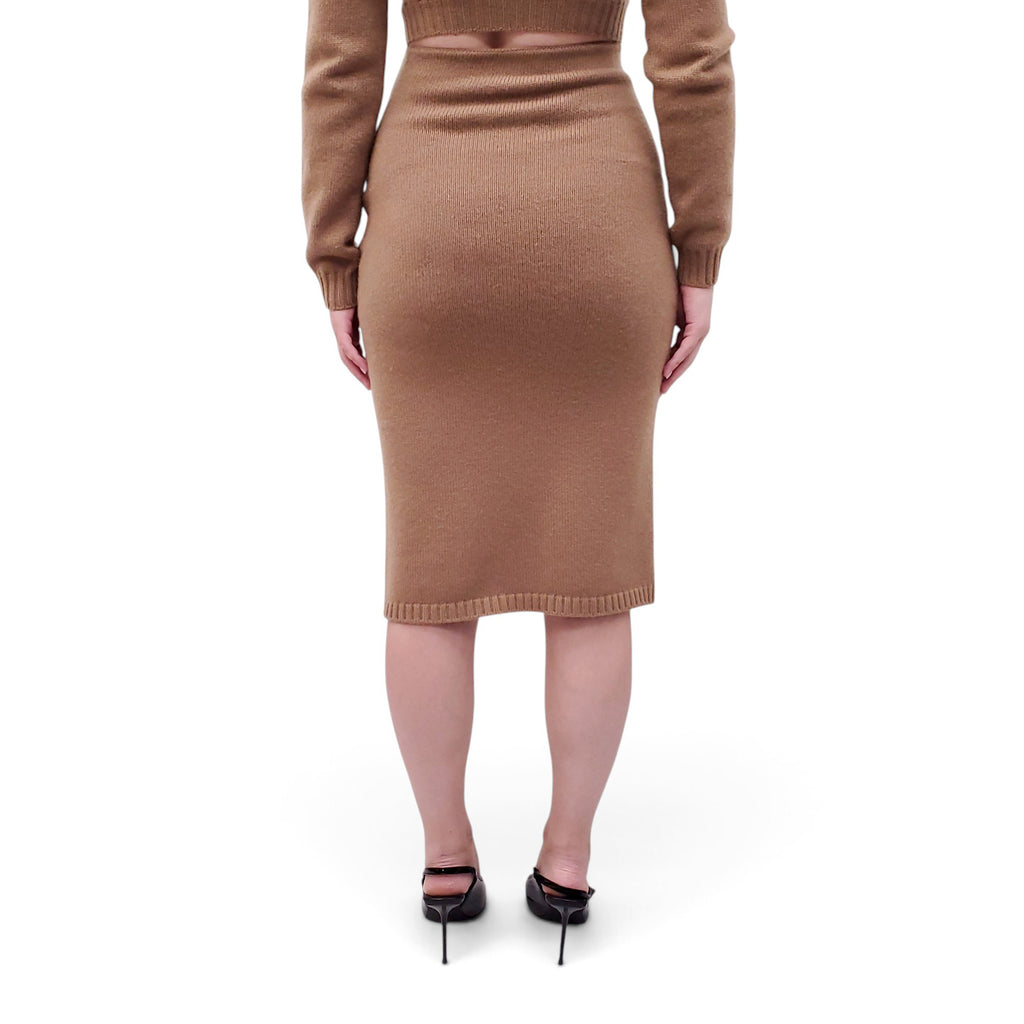 FENDI KHAKI 2-PIECE KNIT SET - SIZE 40