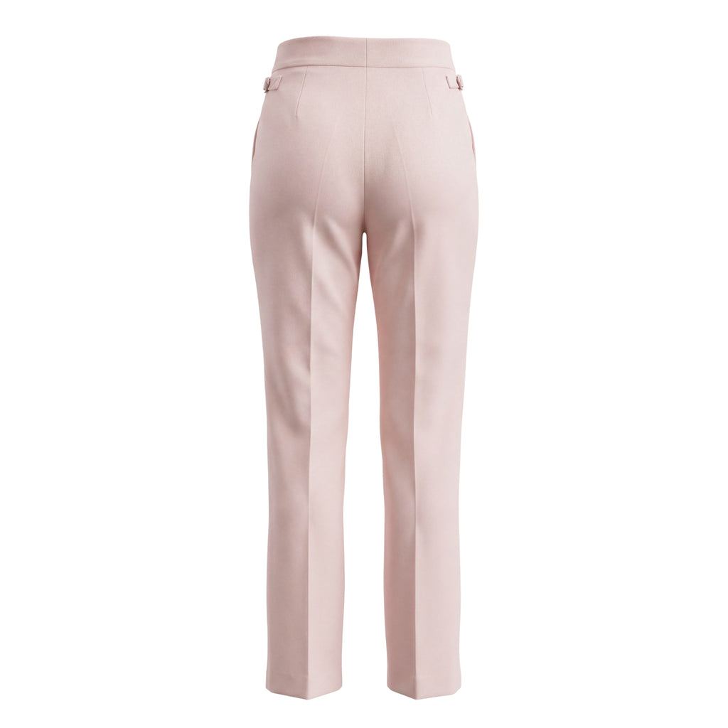FENDI PANTS WITH OVERLAY SKIRT CHAIN LOGO DETAIL - SIZE 40