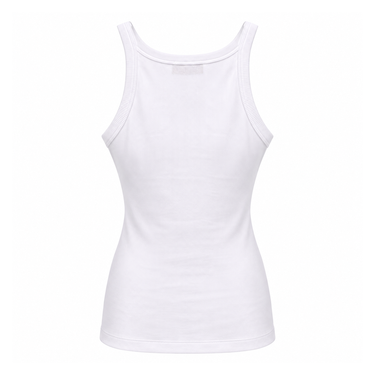 FENDI WHITE LOGO TANK TOP - SIZE XS