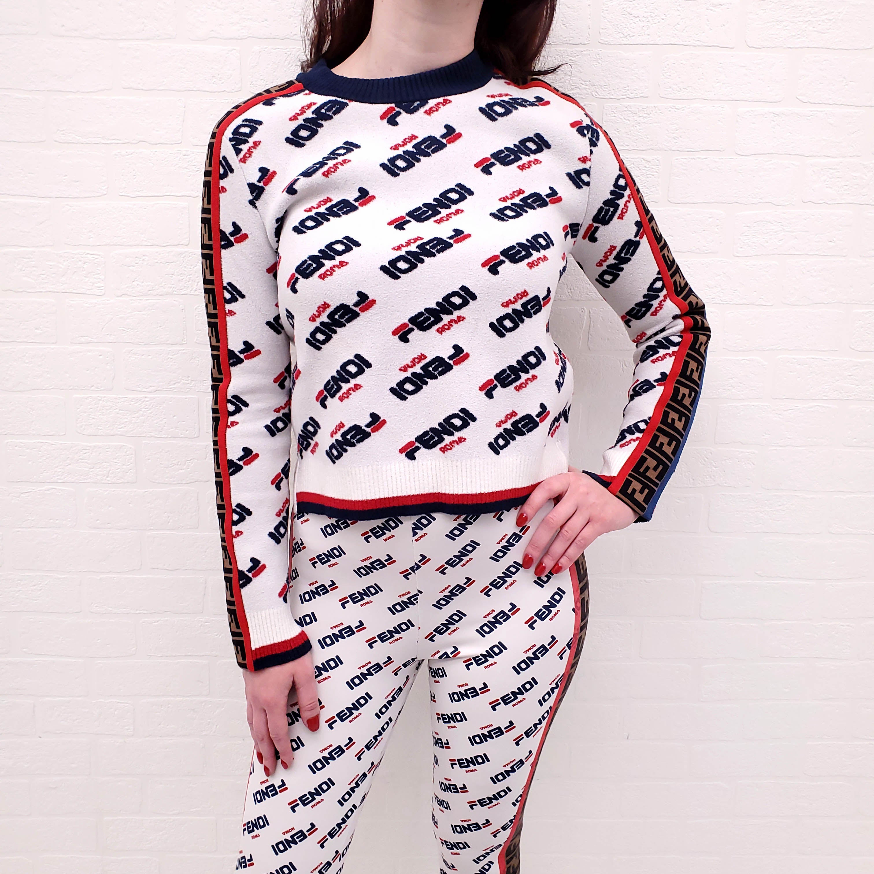 FENDI x FILA COLLABORATION SWEATER - SIZE 40