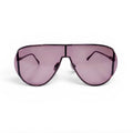 FERRAGAMO BURGUNDY SHIELD SUNGLASSES