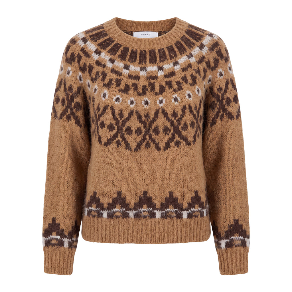 FRAME BROWN SKI SWEATER - SIZE L
