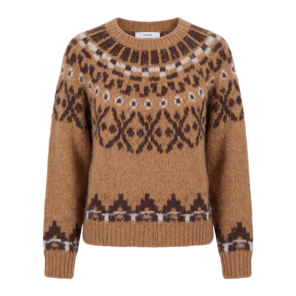 FRAME BROWN SKI SWEATER - SIZE L