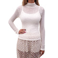 FRAME CREAM ROUCHED TURTLENECK TOP - SIZE S