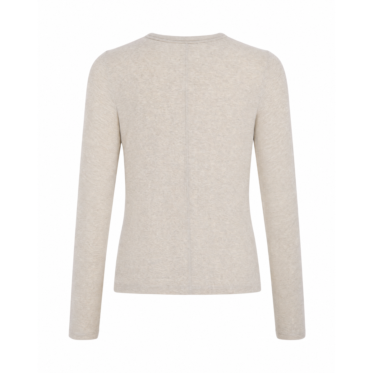 FRAME TAUPE RIBBED LONG SLEEVE SHIRT WITH GOLD BUTTONS - SIZE S