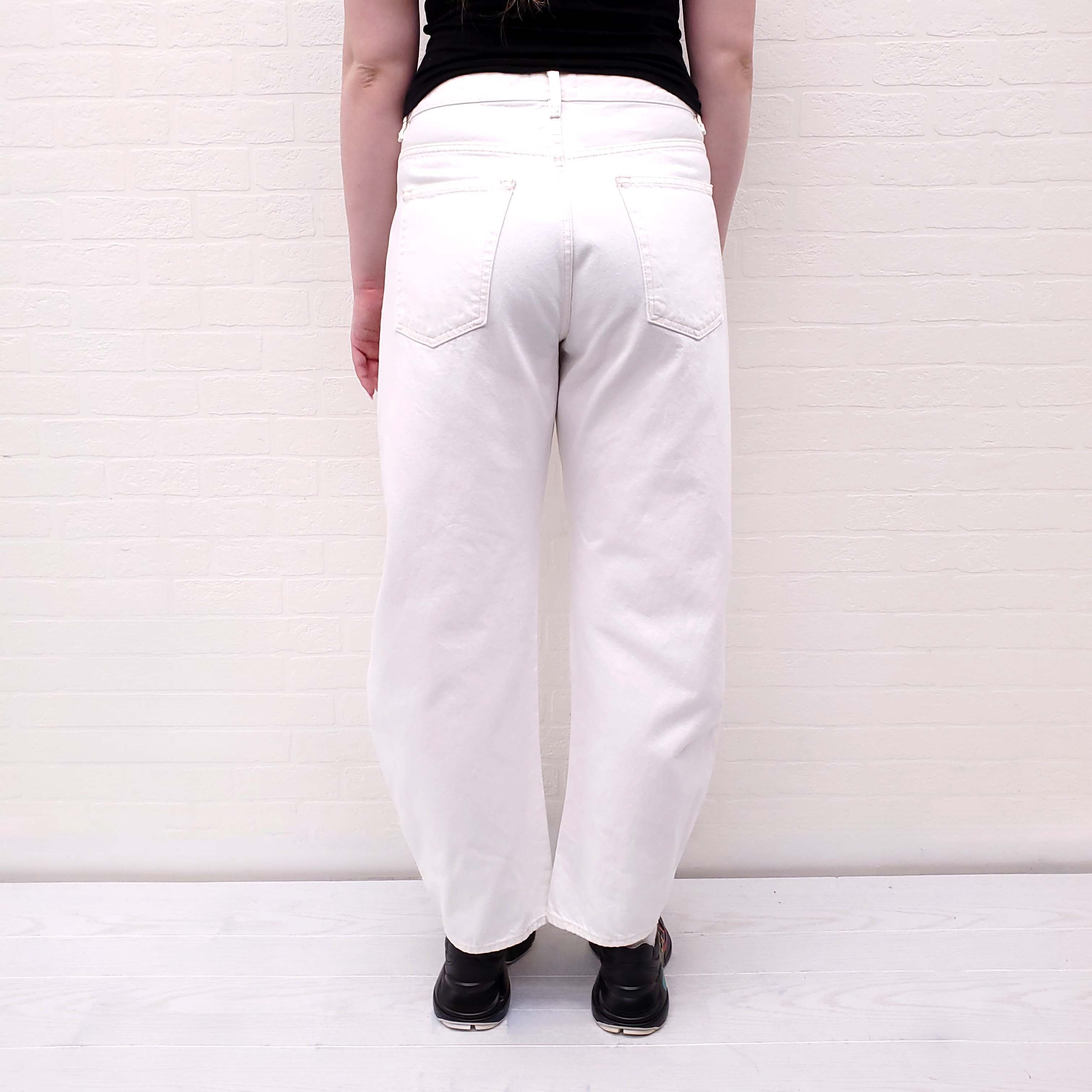 FRAME WHITE ‘BUBBLE’ JEANS - SIZE 30