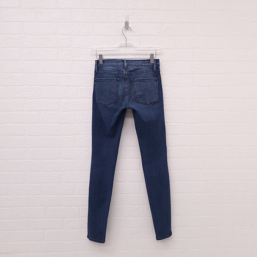 FRAME 'LE SKINNY DE JEANNE' IN FALLBROOKE WASH JEANS - SIZE 24