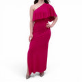 FUZZI FUCHSIA PINK MAXI DRESS - SIZE XS