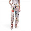 FUZZI PATTERNED TROUSERS WITH STRETCH WAIST - SIZE XS