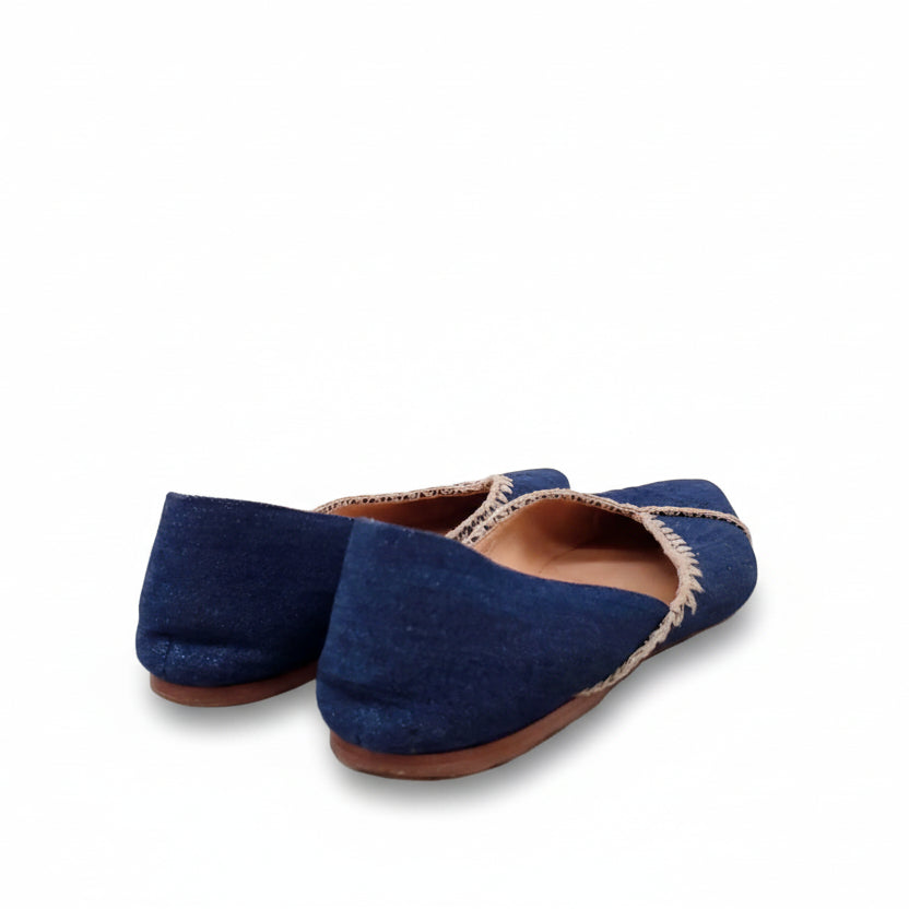 GABRIELA HEARST DENIM FLATS - SIZE 38.5