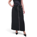 GANNI BLACK LONG LOGO SKIRT - SIZE 44