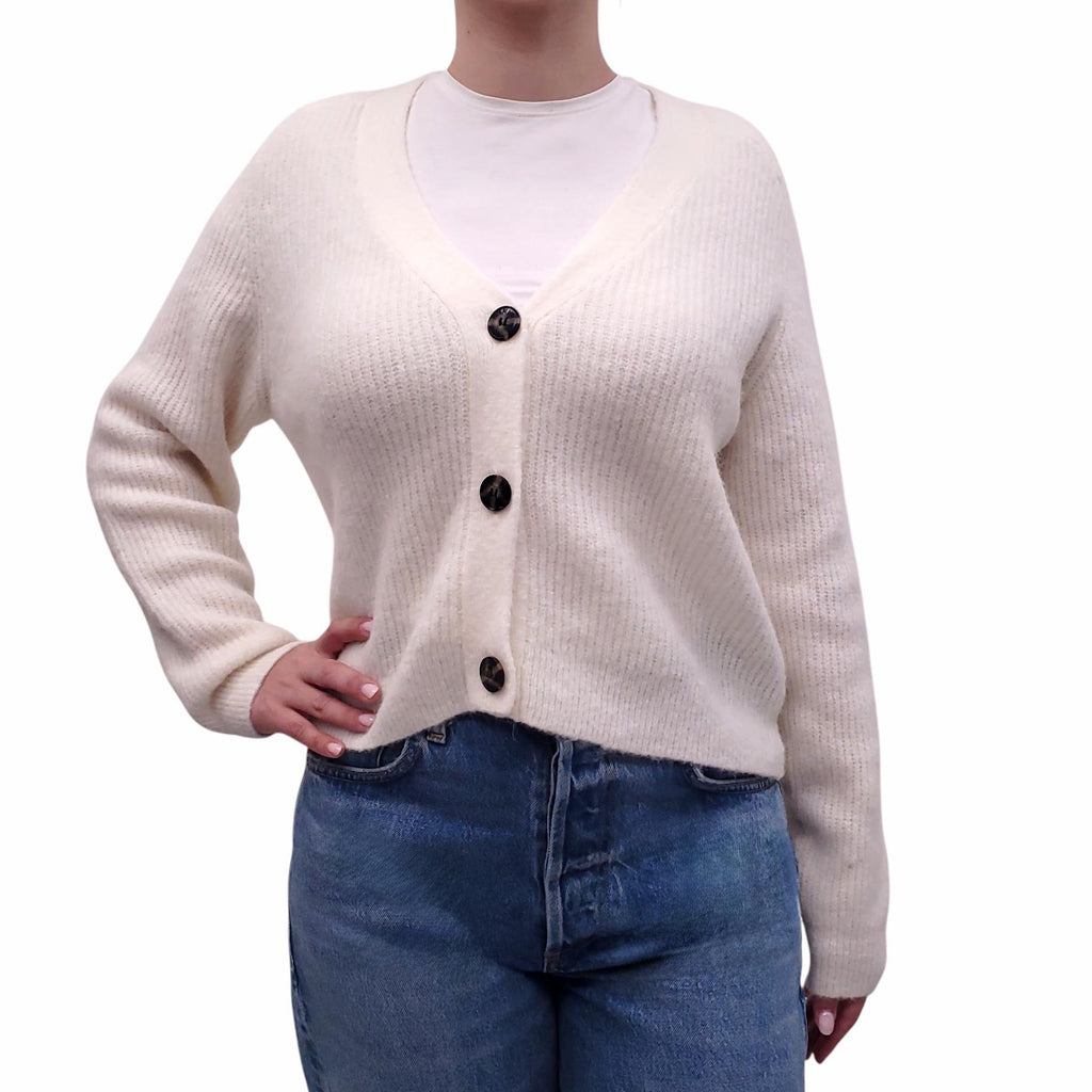 GANNI CREAM CARDIGAN - SIZE S