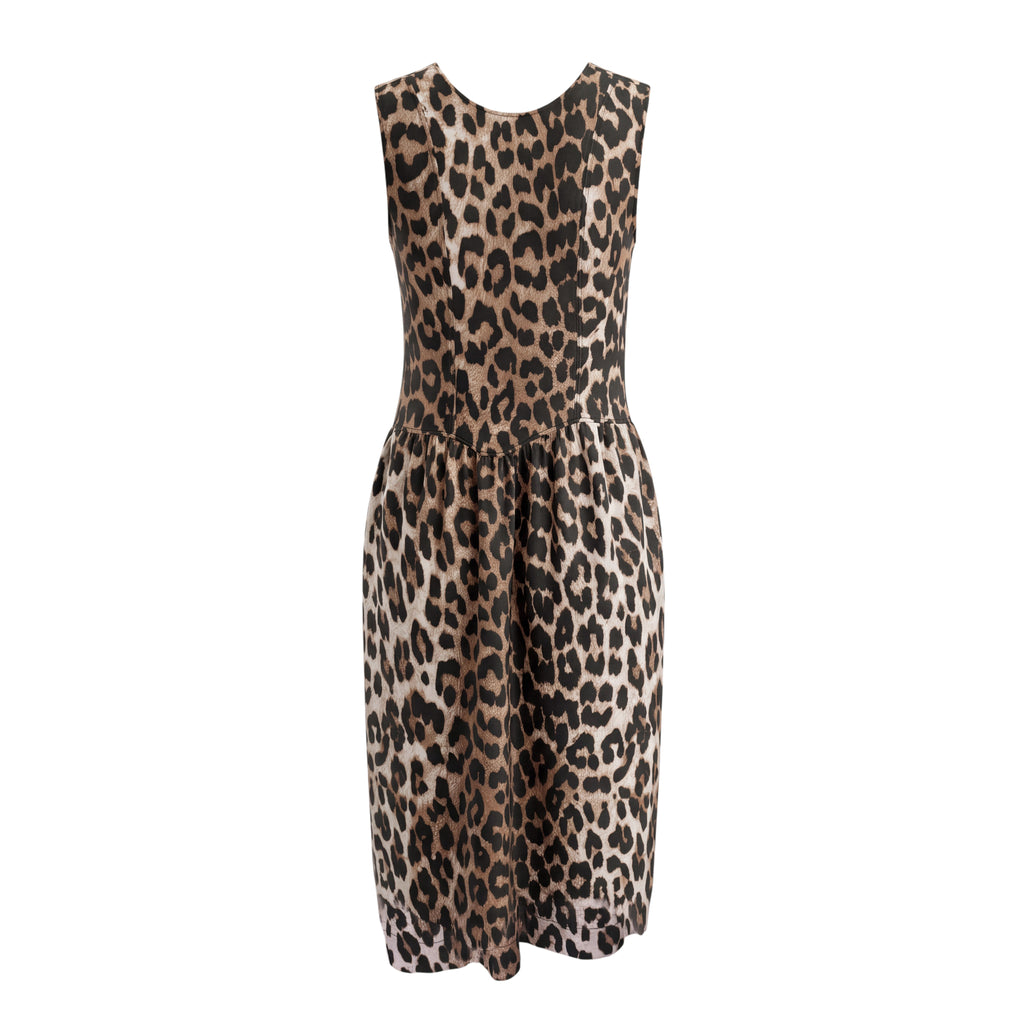 GANNI LEOPARD MAXI DRESS - SIZE 46 (US 16)