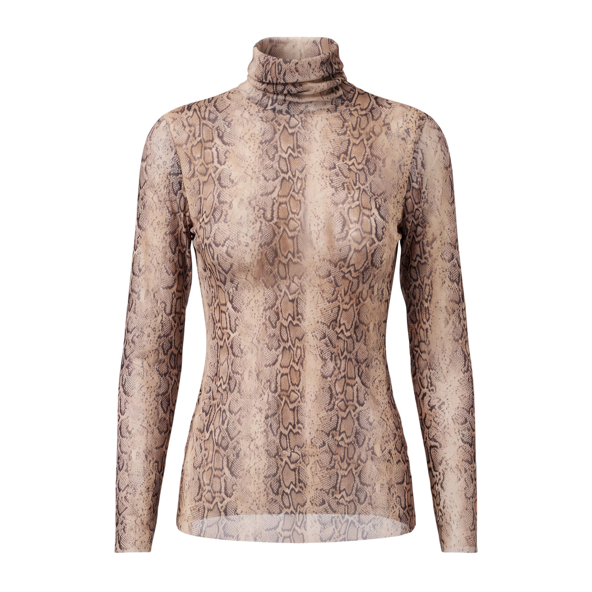 GANNI MESH LONG SLEEVE SNAKE STARFISH BLOUSE - SIZE 36 (US 4)