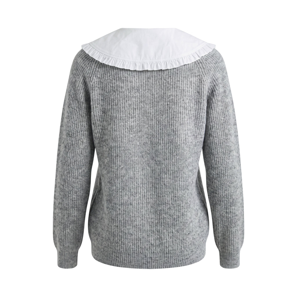 GANNI PALOMA MELANGE LAYERED SWEATER - SIZE M