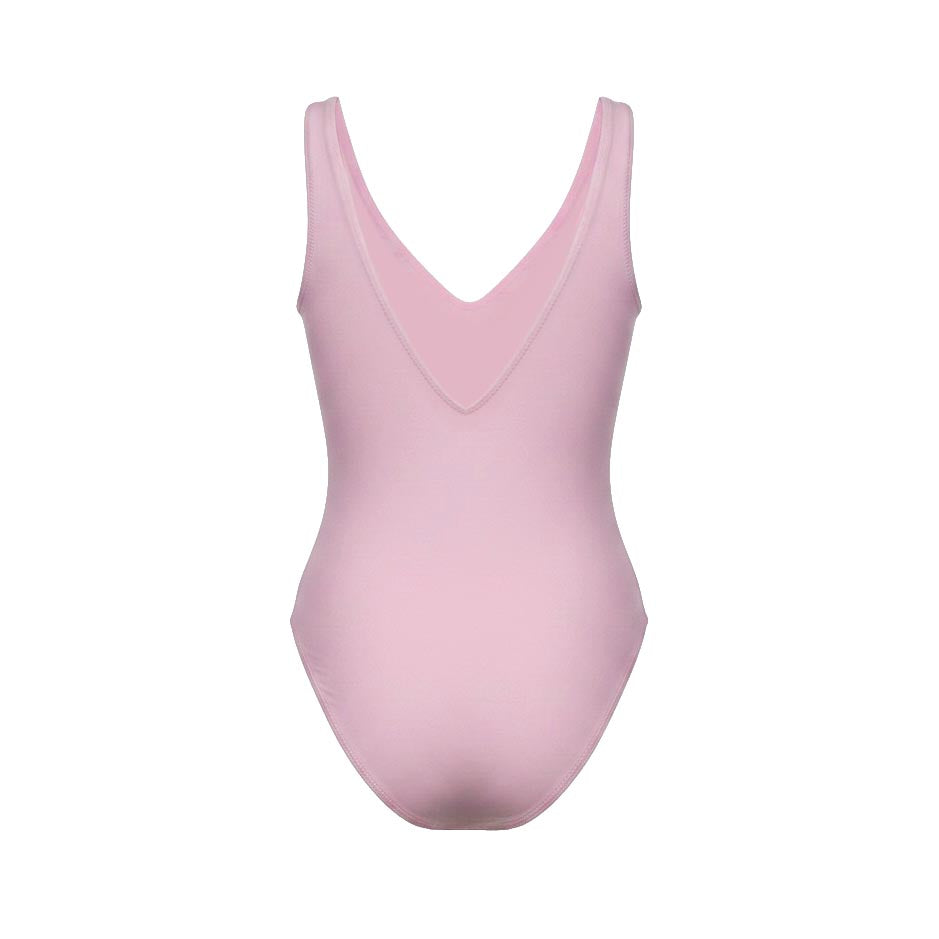 GANNI PINK BUTTERFLY LOGO ONE-PIECE SWIMSUIT - SIZE 36