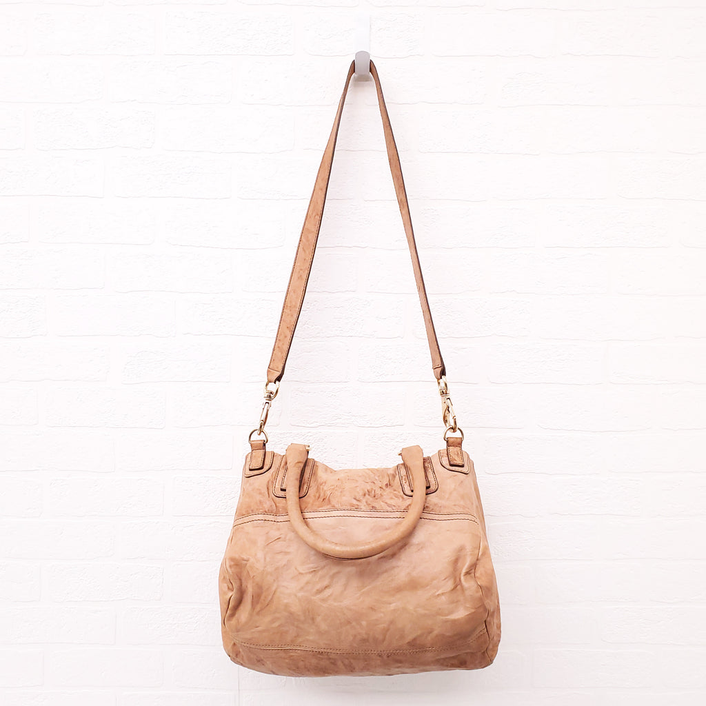 GIVENCHY BROWN LEATHER MEDIUM PANDORA BAG