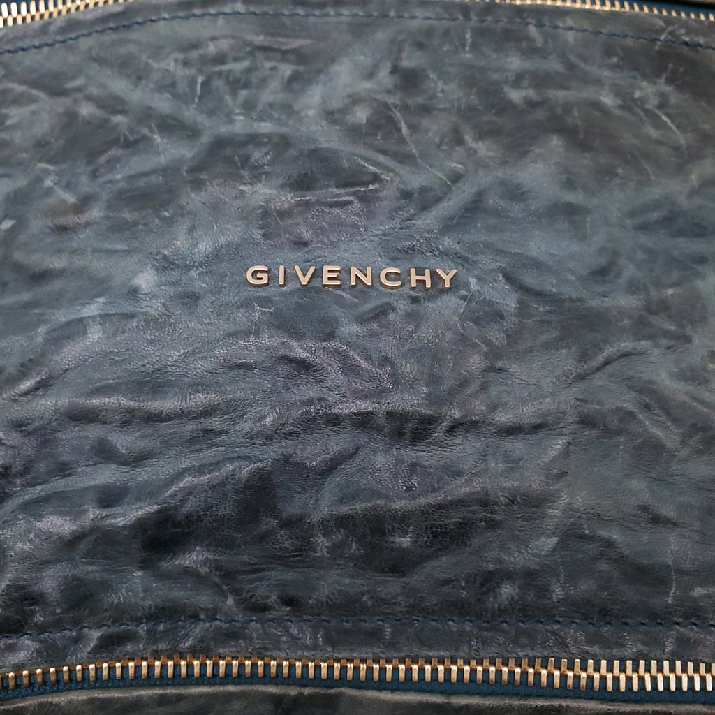 GIVENCHY DARK TURQUOISE LEATHER MEDIUM PANDORA BAG