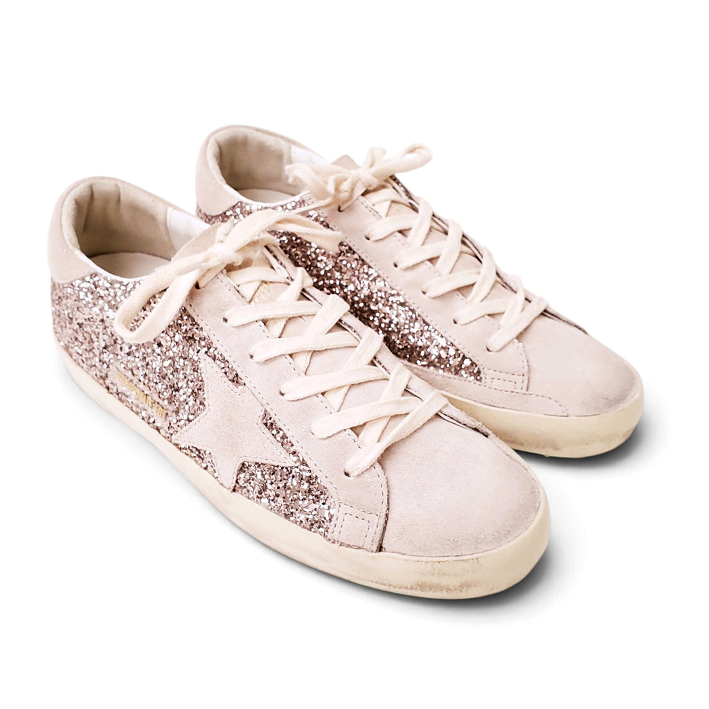 GOLDEN GOOSE ALL OVER GLITTER SUPERSTAR - SIZE 39
