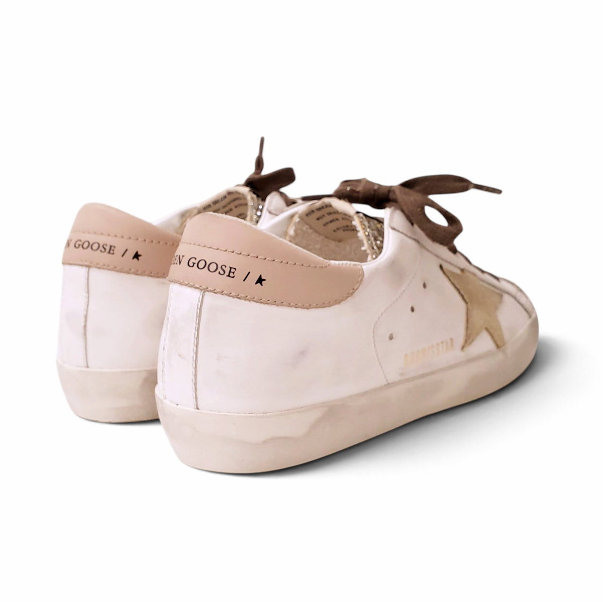 GOLDEN GOOSE SEQUIN TONGUE SNEAKERS - SIZE 38