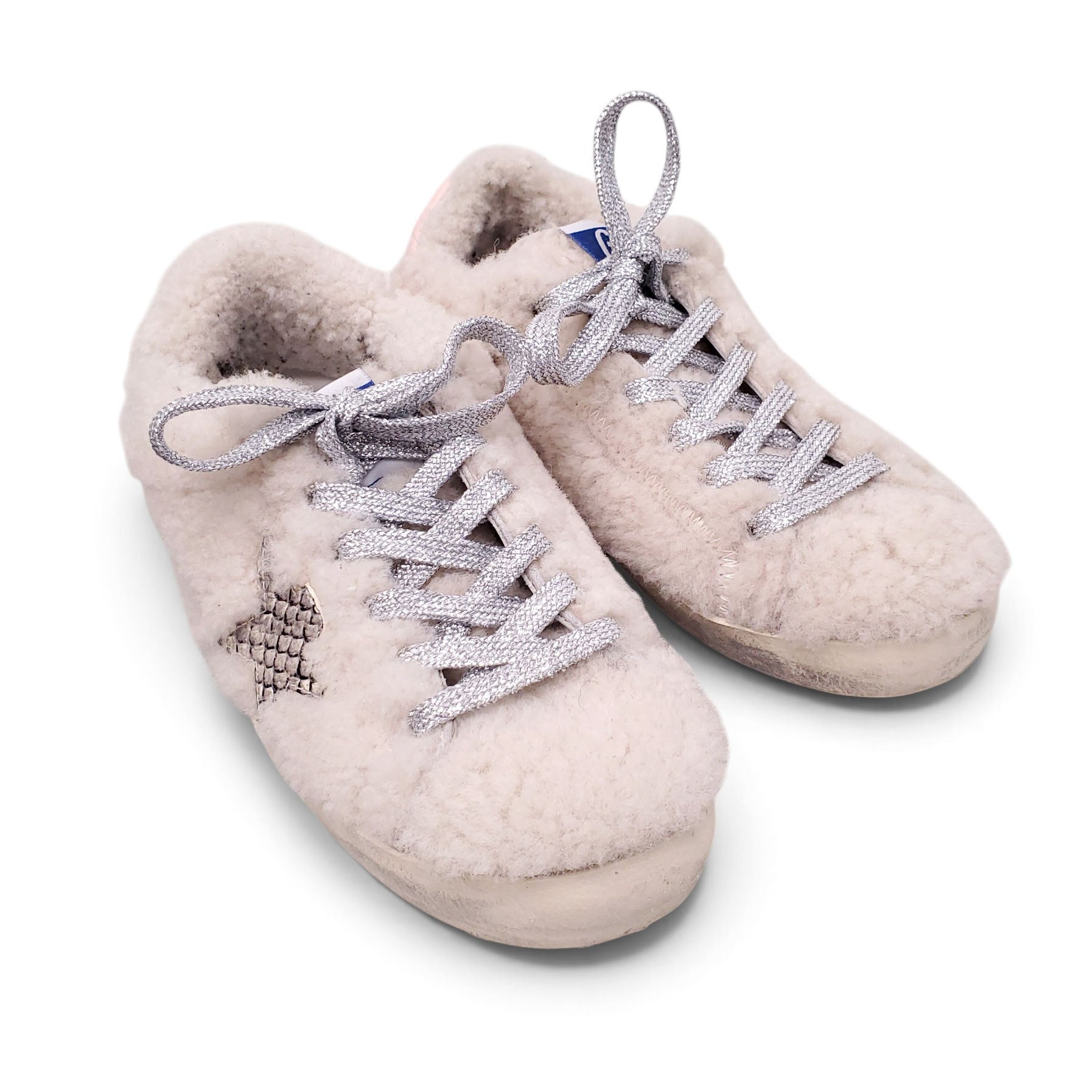 GOLDEN GOOSE SHEARLING SNEAKERS - SIZE 35