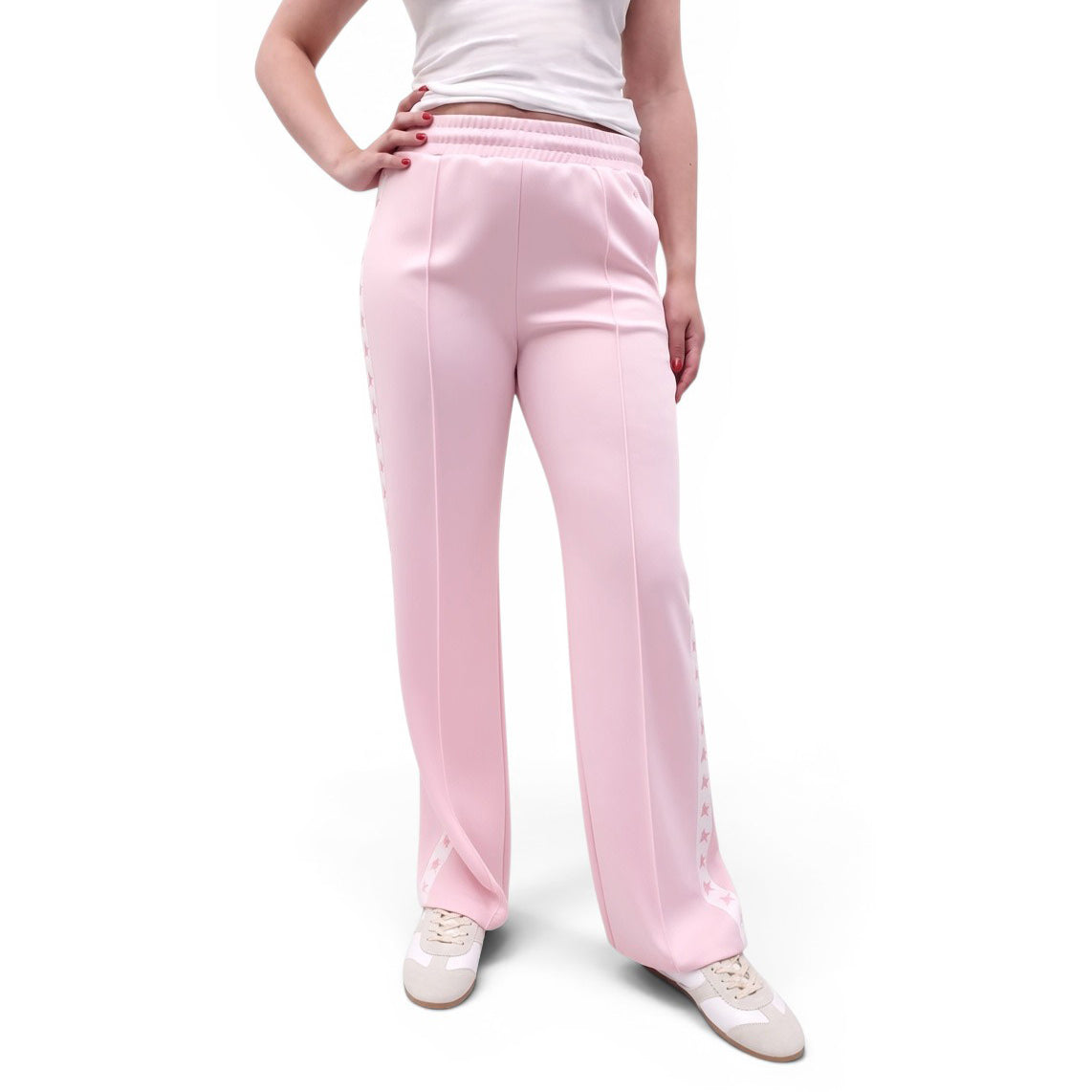 GOLDEN GOOSE STAR PINK TRACK PANTS - SIZE M
